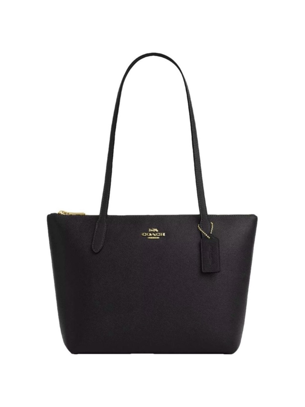 Coach Fiona zip tote black bag